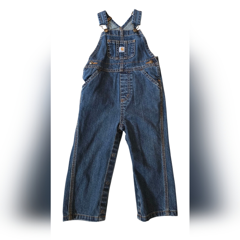 Baby Boys Carhartt Denim Bib Overalls Size  24mo Unisex Southern Country